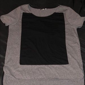 Calvin Klein Gray and Black Top